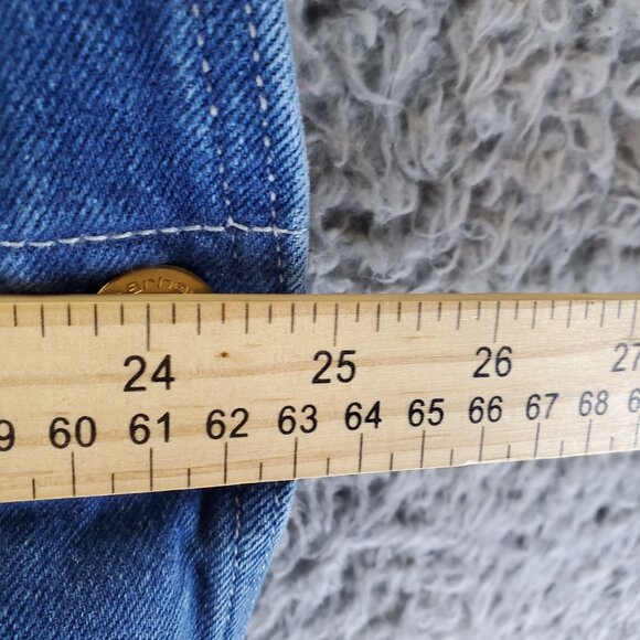 Carhartt Overalls Mens Size 48x34 Blue 100% Cotton Denim Adjustable Straps - Picture 5 of 11